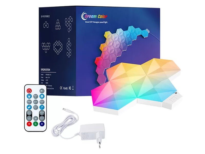 Hexagon RGB Led LightsMuur Verlichting