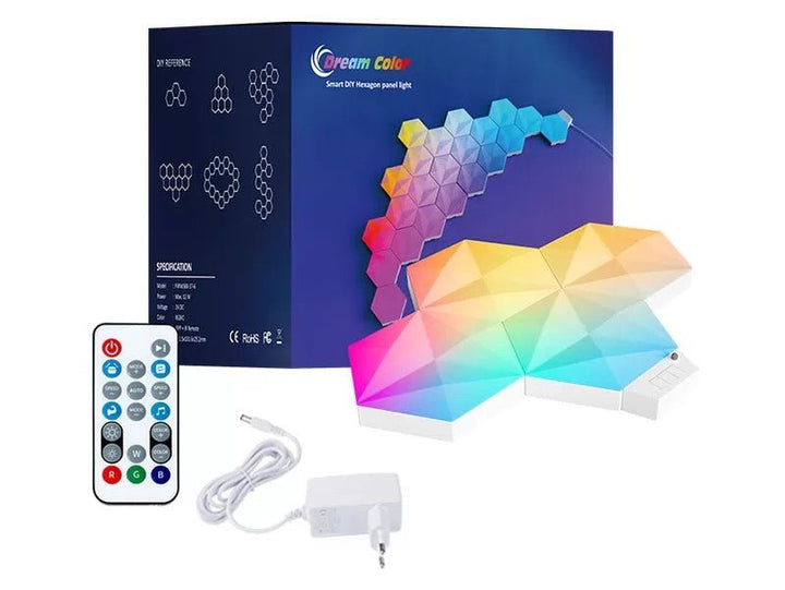 Hexagon RGB Led LightsMuur Verlichting
