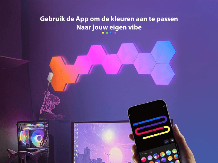 Hexagon RGB Led LightsMuur Verlichting