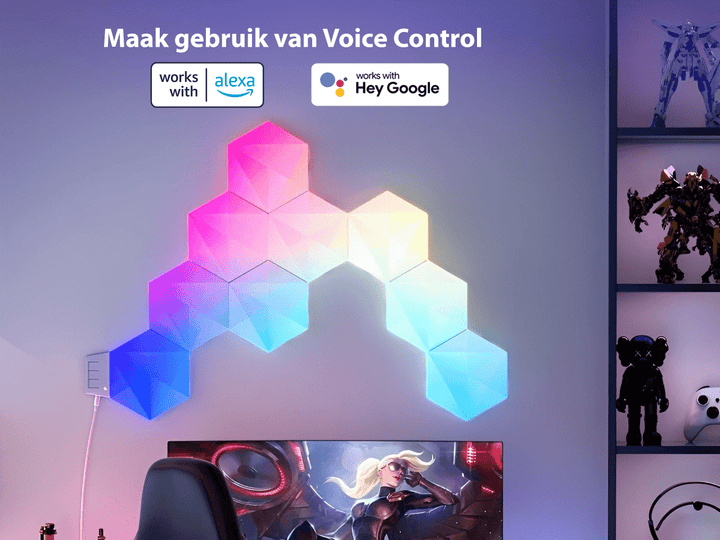 Hexagon RGB Led LightsMuur Verlichting