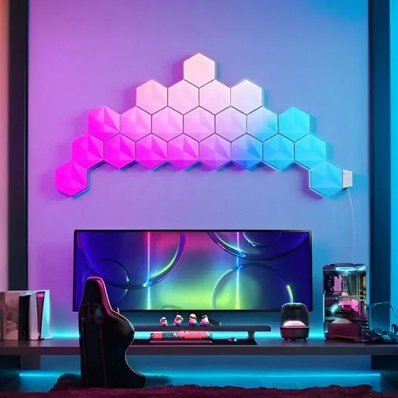 Glowinh Hexagon RGB Led Lights