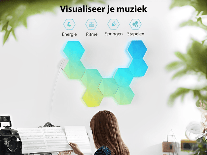 Hexagon RGB Led LightsMuur Verlichting